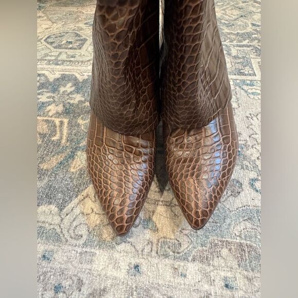 Modatope women’s knee high boots with fold over 7.5 - Picture 2 of 7